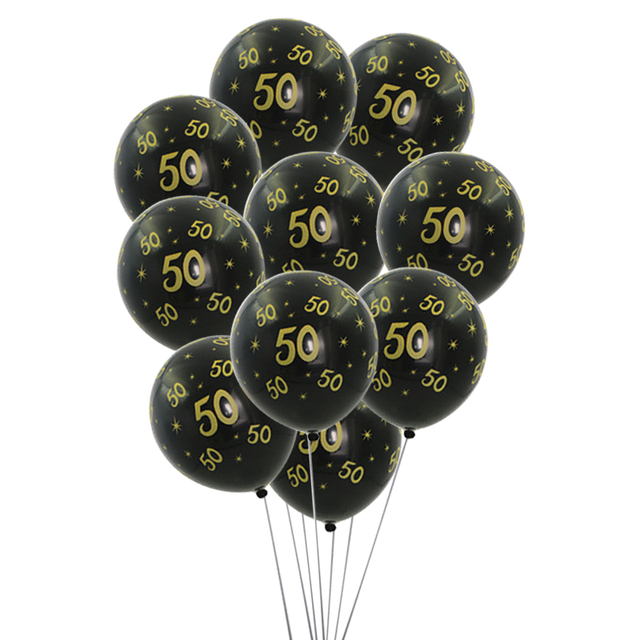 Złote lateksowe balony na przyjęcie urodzinowe dla dorosłych, wiek 18/30/40/50/60 - Wianko - 10