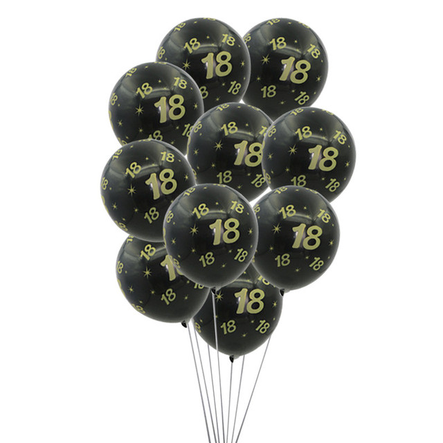 Złote lateksowe balony na przyjęcie urodzinowe dla dorosłych, wiek 18/30/40/50/60 - Wianko - 7