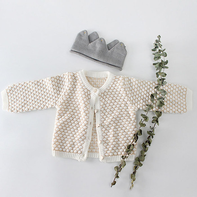 Zestaw Engepapa - koreański styl na wiosnę i jesień dla małych dziewczynek: sweter dziergany płaszcz i dzianinowe pajacyki - Wianko - 5