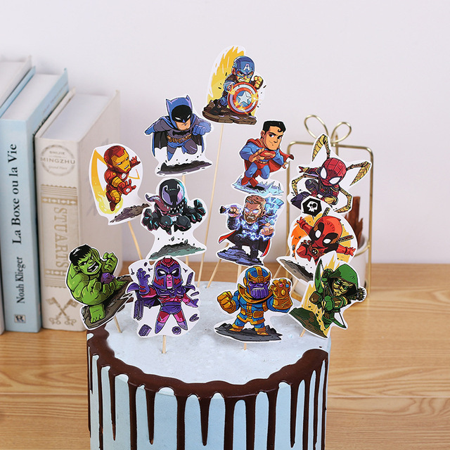 Dekoracje na imprezę urodzinową The Avengers - balony, papierowe kubki i talerze chłopiec Baby Shower, jednorazowe zastawy stołowe - Wianko - 8