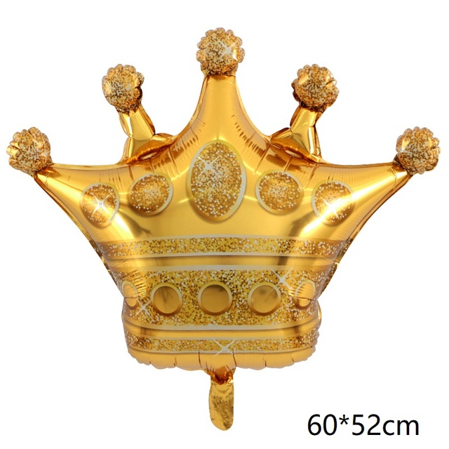 39 cali złota korona z balonów foliowych książę księżniczka Baby Shower urodziny balony ślubne dorosłych - Wianko - 7