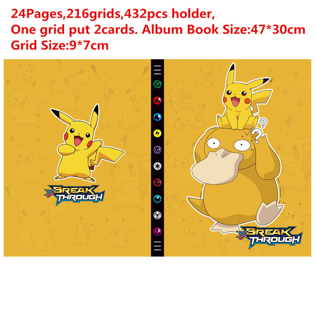 Kolekcja albumów Pokemon - 14 stylów, 432 sztuki, duże uchwyty - Wianko - 3
