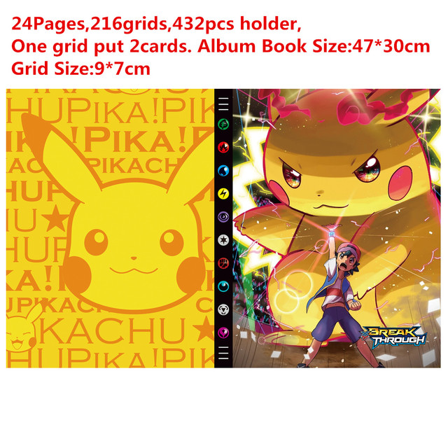 Kolekcja albumów Pokemon - 14 stylów, 432 sztuki, duże uchwyty - Wianko - 5