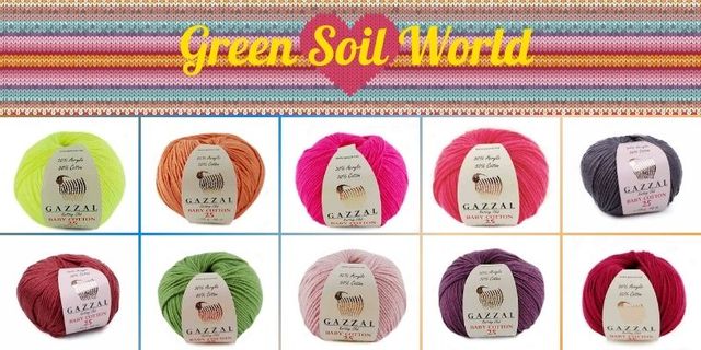 Przędza bawełniana dla niemowląt (15 kulek) - 82 metry (25g) - Gazzal Baby Cotton 25 - Boże Narodzenie - Noel - Navidad - Owca - Zabawki - Akryl - Wielokolorowy - Amigurumi - DIY - Wianko - 2