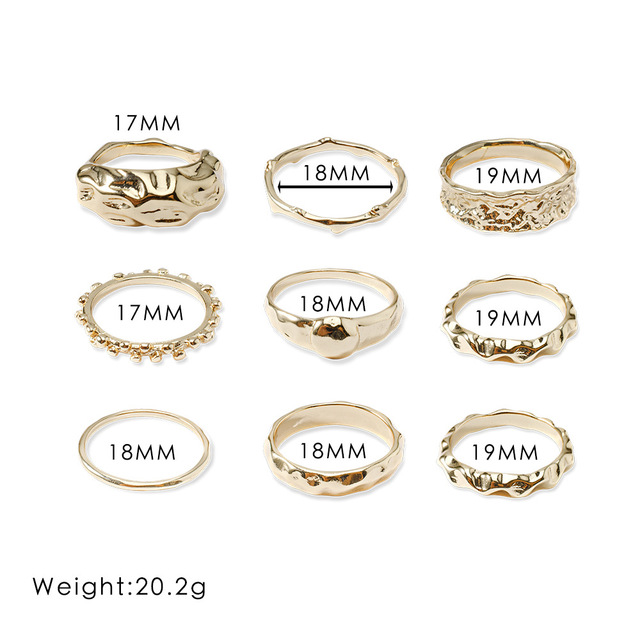 Zestaw pierścieni Bohemia 2021, pasujące dla kobiet, fidget, charms, biżuteria, anelli, prezent, slytherin - Wianko - 25