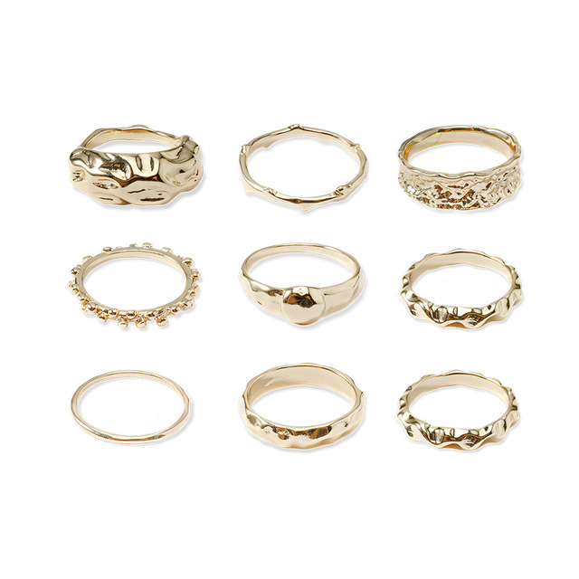 Zestaw pierścieni Bohemia 2021, pasujące dla kobiet, fidget, charms, biżuteria, anelli, prezent, slytherin - Wianko - 22