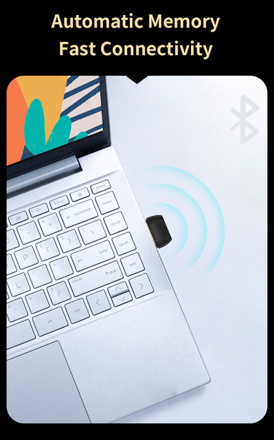 Mini bezprzewodowa wtyczka Bluetooth USB Adapter 5.0 - muzyka Bluetooth odbiornik Audio nadajnik na głośnik (Parametry: CF-B01, do komputera, mysz Laptop) - Wianko - 11