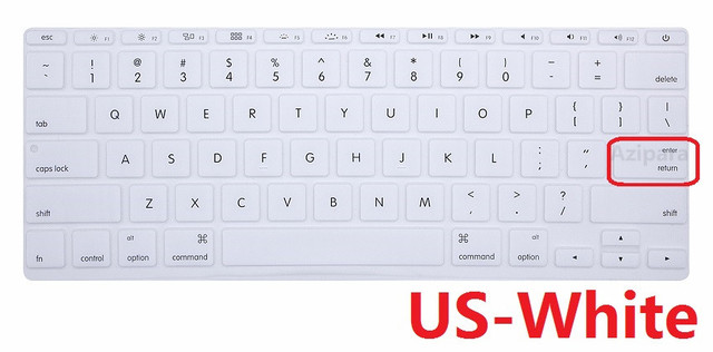 Miękka klawiatura ochronna silikonowa dla MacBook Air 11.6 (USA/UE, wodoodporna) A1465/A13970 - Wianko - 12