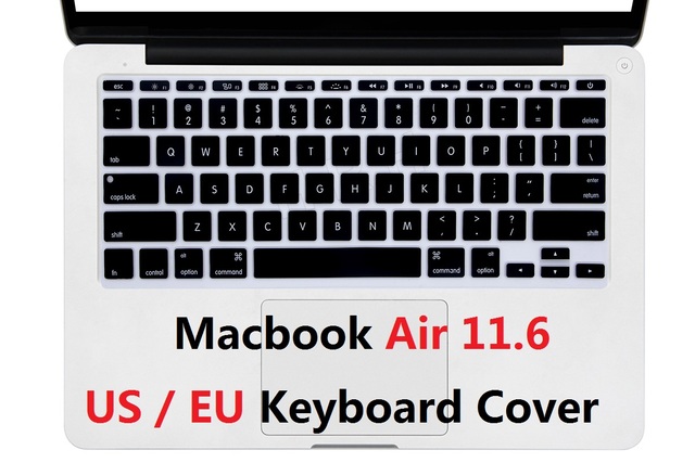 Miękka klawiatura ochronna silikonowa dla MacBook Air 11.6 (USA/UE, wodoodporna) A1465/A13970 - Wianko - 2