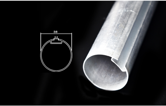 Uniwersalna rura ze stopu aluminium do automatycznego sterowania zasłonami, 38mm/25mm - Wianko - 2