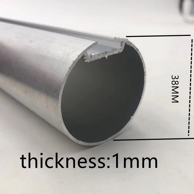Uniwersalna rura ze stopu aluminium do automatycznego sterowania zasłonami, 38mm/25mm - Wianko - 1