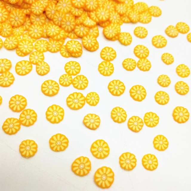 Plastikowe płatki kukurydziane z gliny polimerowej, 5mm, 20g/partia - Wianko - 3