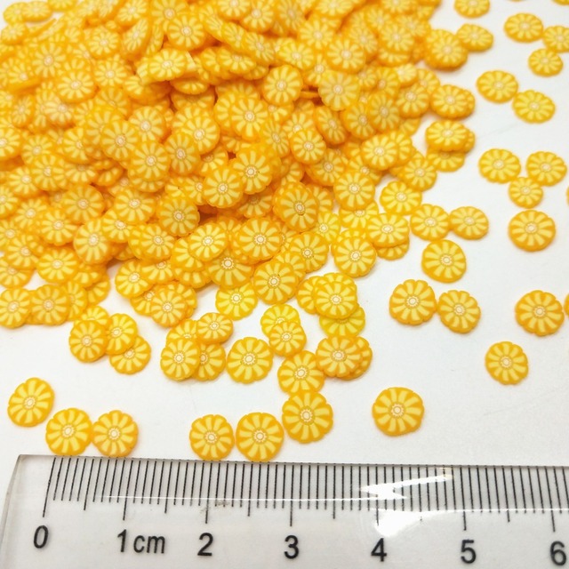 Plastikowe płatki kukurydziane z gliny polimerowej, 5mm, 20g/partia - Wianko - 5