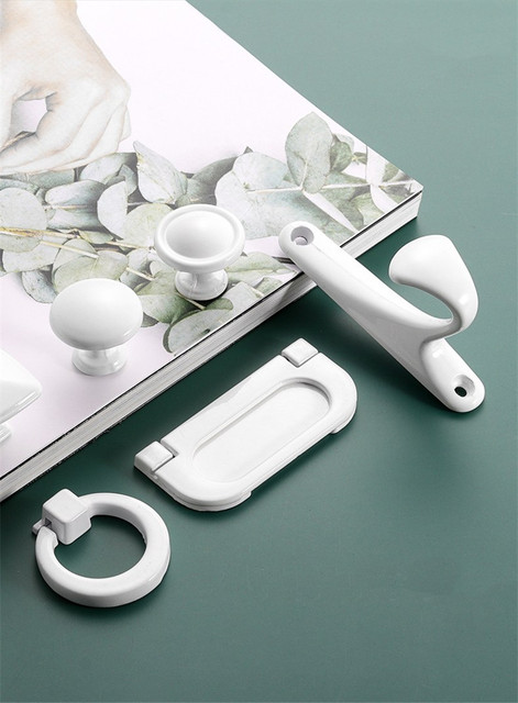 Uchwyt szuflady białego koloru w europejskim stylu z aluminiowymi drzwiami - Wianko - 17