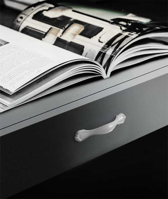 Uchwyt szuflady białego koloru w europejskim stylu z aluminiowymi drzwiami - Wianko - 8