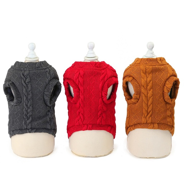 Sweter dla zwierząt domowych zimowy, miękki, aksamitny, dla małych i średnich psów, kolorowy - Wianko - 4