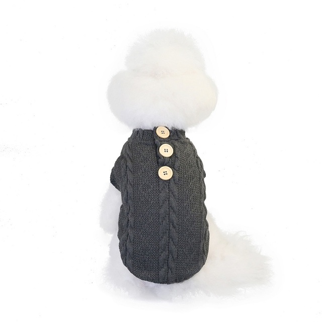 Sweter dla zwierząt domowych zimowy, miękki, aksamitny, dla małych i średnich psów, kolorowy - Wianko - 14