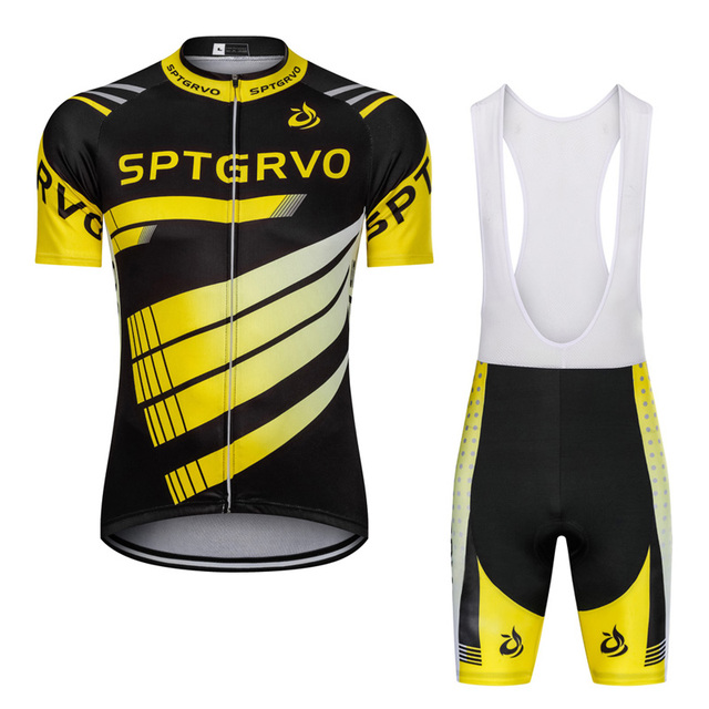 Zestaw odzieży rowerowej z krótkim rękawem dla mężczyzn na lato - SPTGRVO - Wianko - 5