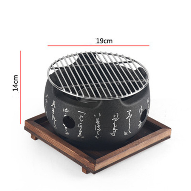 Przenośny grill do grilla węglowego z aluminium, również idealny do grilla japońskiego i koreańskiego - Wianko - 2
