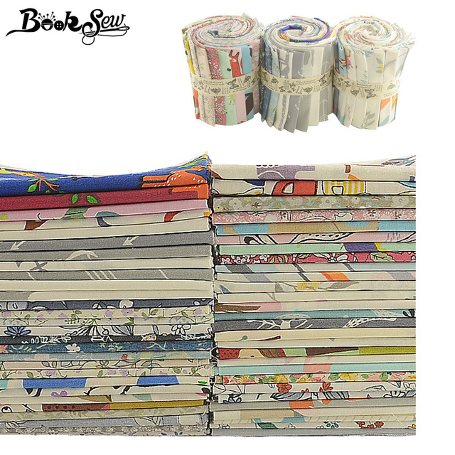 Nowy materiał Booksew 100% bawełniana tkanina w kwiaty - Cartoon, drukowana, 32x32 cm, DIY: zabawki, poduszki, szycie - Telas Patchwork Algodon dom - Wianko - 2