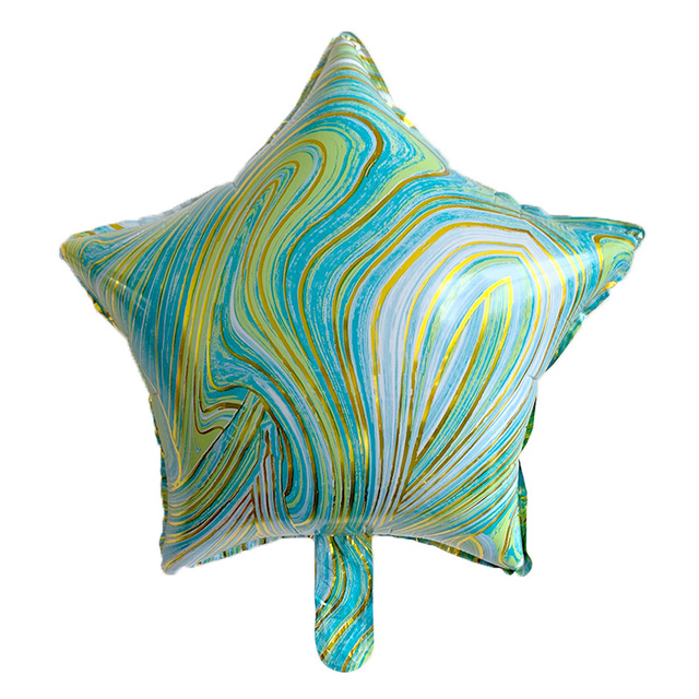 Agatowa gwiazda w kształcie serca - 10 szt., nadmuchiwane balony z helem, dekoracja urodzinowa dla dzieci i weselna - Wianko - 3