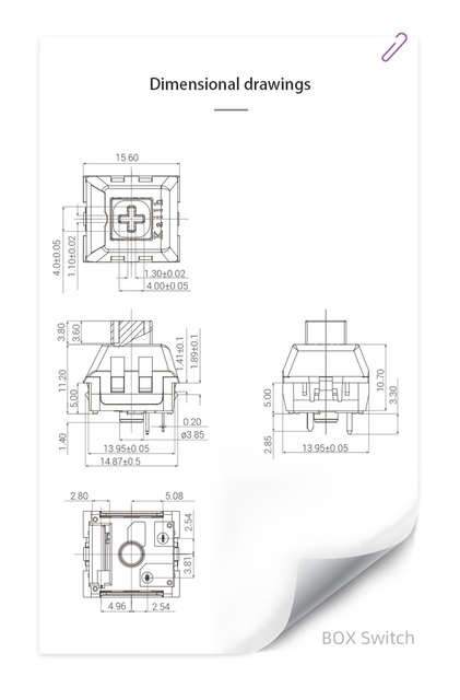 Klawiatura mechaniczna Kailh Box z przełącznikami: biały, czerwony, brązowy and czarny (3-pin), KeyCap dla GK61 ANNE Pro2 - Wianko - 13