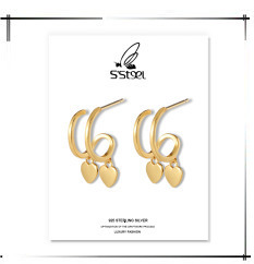 925 Srebrne kolczyki w kształcie obręczy dla kobiet w stylu koreańskim - Wianko - 30