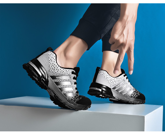Duże wygodne męskie buty casual w stylu 2021, oddychające, do biegania i spacerów (rozmiar 47) - Wianko - 25