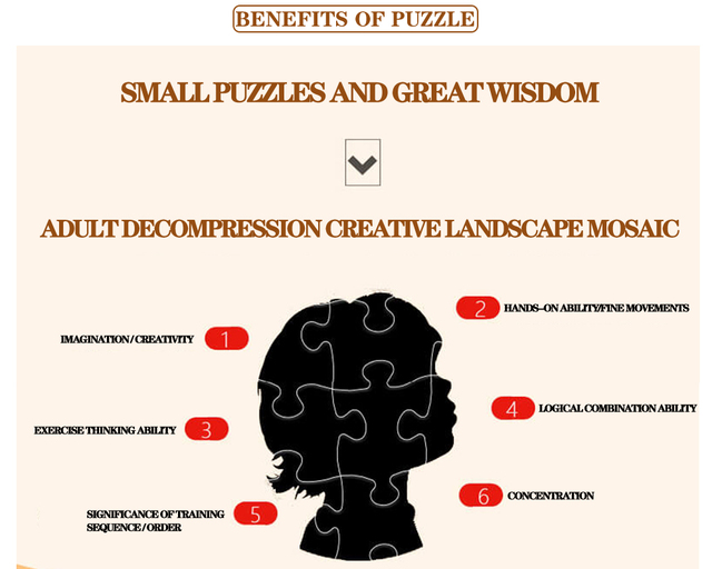 Ciekawe drewniane puzzle dla dorosłych - kotek, 1000 sztuk - Wianko - 27