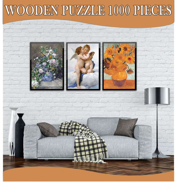 Ciekawe drewniane puzzle dla dorosłych - kotek, 1000 sztuk - Wianko - 16