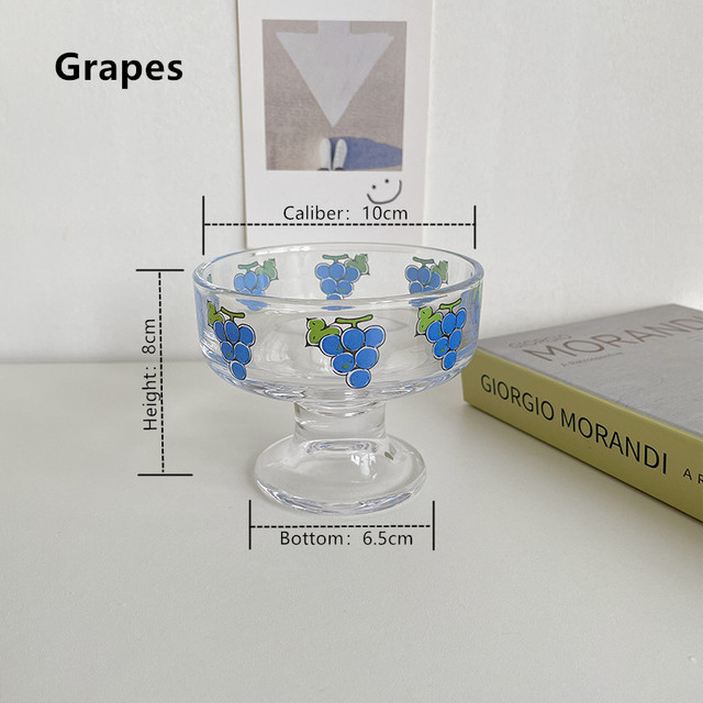 Transparentny kielich Cutelife INS na winogrona - wielokrotnego użytku - Wianko - 2