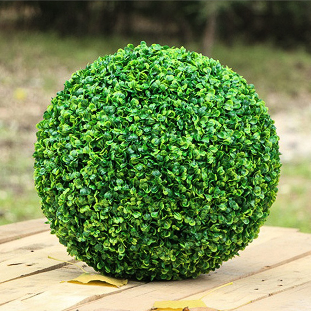 Sztuczna trawa Bonsai symulacja Topiary - dekoracyjna piłka 15/20/25/30 cm - Wianko - 4