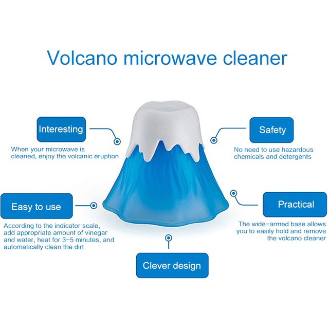 Erupcja wulkan: Płyta kuchenna czyszcząca parą wodną do kuchenki mikrofalowej - Wianko - 15