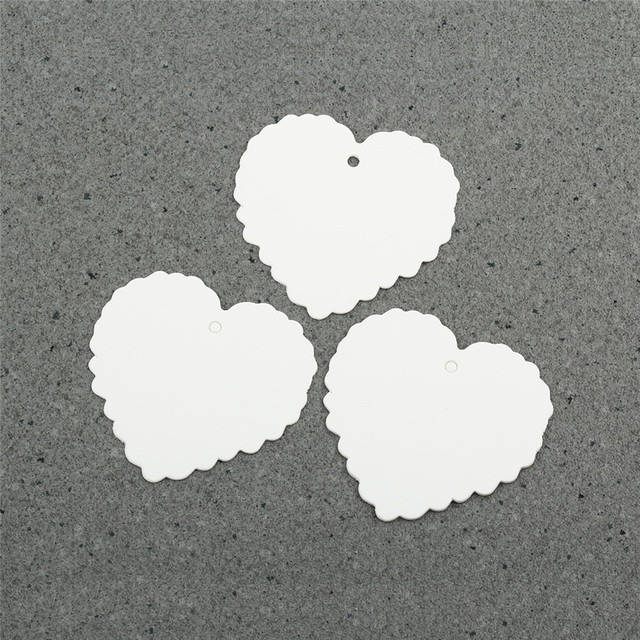 1000 sztuk metek odzieżowych w kształcie serca z papieru typu Kraft - idealne do wieszaków, wesel i kart podarunkowych - Wianko - 3