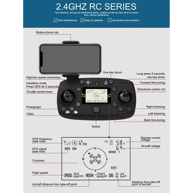 Profesjonalny quadcopter RC z 5G WIFI 4K Ultra HD kamerą FPV, bezszczotkowym silnikiem GPS: ulepszona wersja X28 vs. L109 SG906 SJ F11 - Wianko - 25