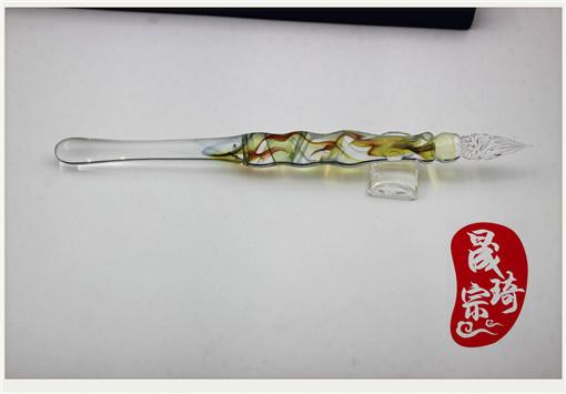 Nowe ręcznie robione szklane pióro do zanurzania - piśmiennicze, japońskie i koreańskie - spersonalizowany długopis prezentowy - Wianko - 2