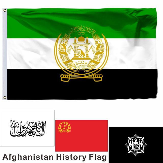 Flaga Afganistanu - 60x90cm, 3x5ft, Sikh Imperium Banner - 90x150cm, wysokiej jakości, podwójne szyte - 100D poliester - Wianko - 3