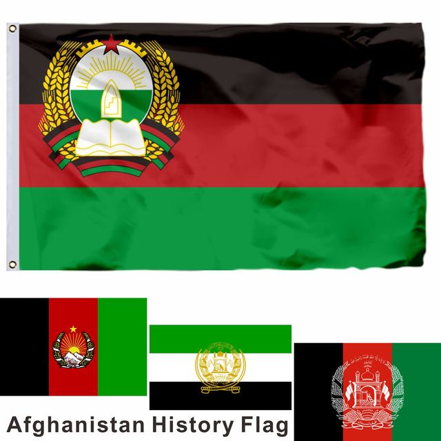 Flaga Afganistanu - 60x90cm, 3x5ft, Sikh Imperium Banner - 90x150cm, wysokiej jakości, podwójne szyte - 100D poliester - Wianko - 5
