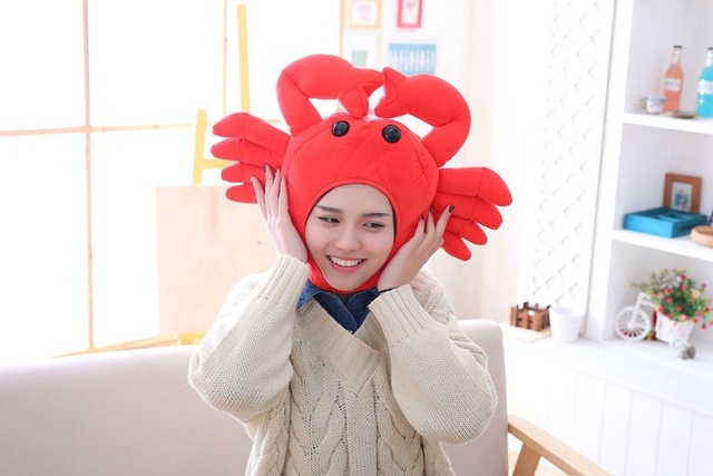 Czapka pluszowa Big Crab - Kawaii Cartoon - postać z Anime Doll, świetny prezent dla dzieci, złap zdjęcia z rekwizytami - Wianko - 3