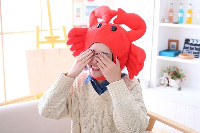 Czapka pluszowa Big Crab - Kawaii Cartoon - postać z Anime Doll, świetny prezent dla dzieci, złap zdjęcia z rekwizytami - Wianko - 6