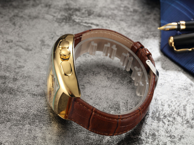 Zegarek męski SEWOR moda Tourbillon automatyczny mechaniczny, Tonneau Case, faza księżyca, małe sekundy - Wianko - 14