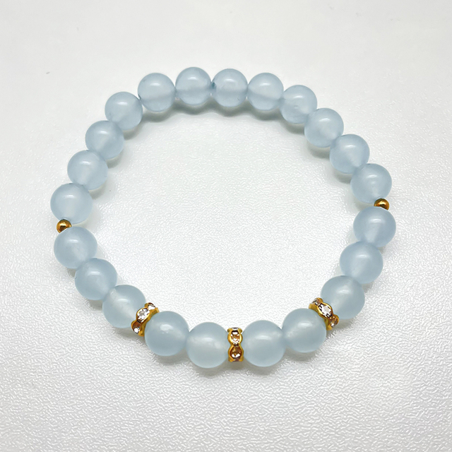 Pleciona bransoletka z naturalnym kamieniem perła i paciorkami - czarujący dodatek dla par i przyjaciół, prezent 2021 - Wianko - 3