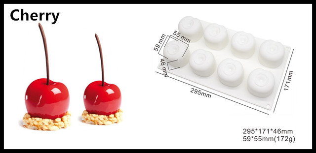 Forma do pieczenia ciasta SHENHONG Silikonowa 3D - idealna na lato, ślubne desery z owocami - Wianko - 28