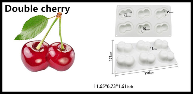 Forma do pieczenia ciasta SHENHONG Silikonowa 3D - idealna na lato, ślubne desery z owocami - Wianko - 35