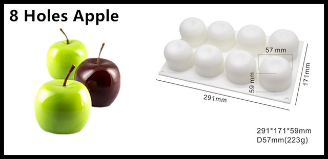 Forma do pieczenia ciasta SHENHONG Silikonowa 3D - idealna na lato, ślubne desery z owocami - Wianko - 55