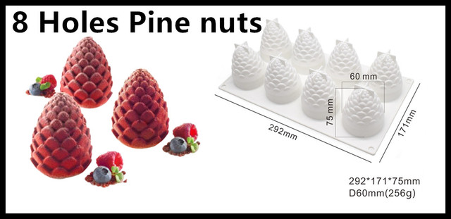 Forma do pieczenia ciasta SHENHONG Silikonowa 3D - idealna na lato, ślubne desery z owocami - Wianko - 25