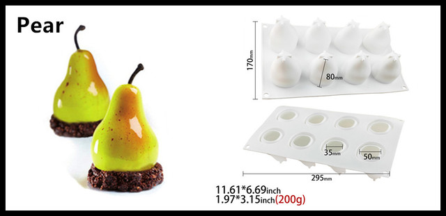 Forma do pieczenia ciasta SHENHONG Silikonowa 3D - idealna na lato, ślubne desery z owocami - Wianko - 65