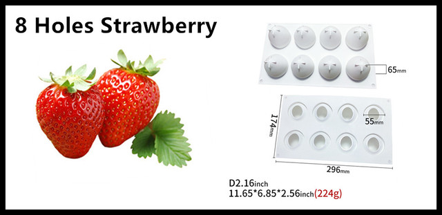 Forma do pieczenia ciasta SHENHONG Silikonowa 3D - idealna na lato, ślubne desery z owocami - Wianko - 21