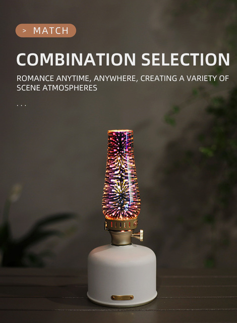 Lampa gazowa turystyczna Lumiere 3D zewnętrzna latarnia z szklanym kloszem - Wianko - 5
