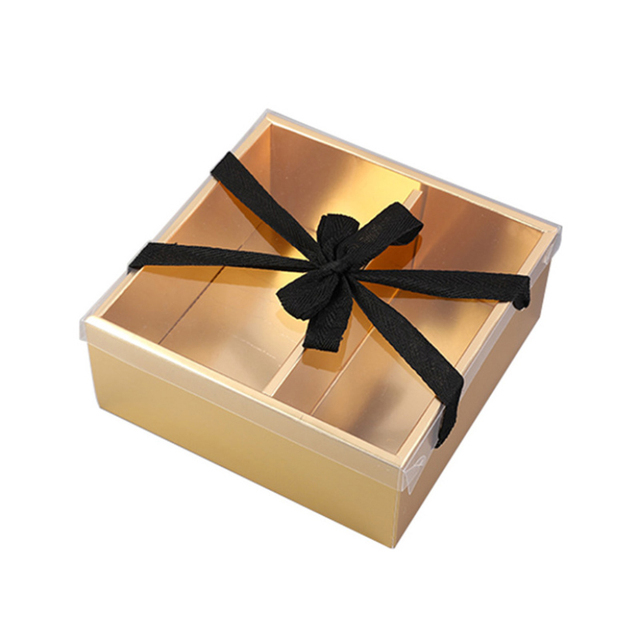 Pudełko na prezenty Packag złoty czarny - przenośne pudełko na kwiaty i inne prezenty dla Dzień Matki, komunii, narodzin i innych okazji - Wianko - 11